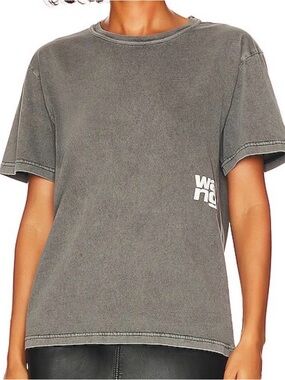 Alexander Wang Essential Jersey SS Tee in Washed Black